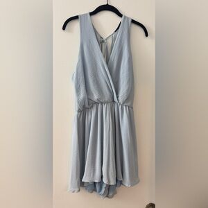 Powder Blue Sleeveless Romper